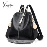 Xajzpa - Fashion Backpack Women Soft Leather Female White High Quality Travel Back Pack School