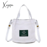 Xajzpa - Fashion Canvas Handbags Corduroy Vintage Women’s Shoulder Bag Simple Solid Color Handbag