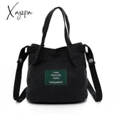 Xajzpa - Fashion Canvas Handbags Corduroy Vintage Women’s Shoulder Bag Simple Solid Color Handbag