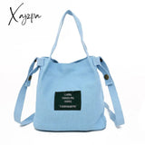 Xajzpa - Fashion Canvas Handbags Corduroy Vintage Women’s Shoulder Bag Simple Solid Color Handbag