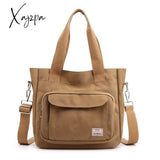 Xajzpa - Fashion Canvas Women Bag Large Capacity Handbags Brand Designer Female Tote Casual