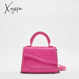 Xajzpa - Fashion Crocodile Pattern Women Bags Small Pu Leather Shoulder For Chain Designer Luxury