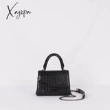 Xajzpa - Fashion Crocodile Pattern Women Bags Small Pu Leather Shoulder For Chain Designer Luxury