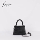 Xajzpa - Fashion Crocodile Pattern Women Bags Small Pu Leather Shoulder For Chain Designer Luxury