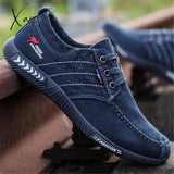 Xajzpa - Fashion Denim Men Canvas Shoes Male Summer Mens Sneakers Slip On Casual Breathable Loafers