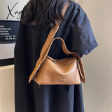Xajzpa - Fashion Designer High Quality Pu Leather Shoulder Crossbody Bags For Women Soild Color
