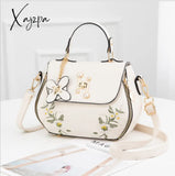 Xajzpa - Fashion Embroidery Female Bag New Handbags Small Sweet Lady Shoulder High Quality Pu