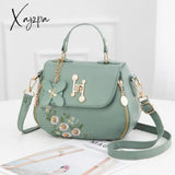 Xajzpa - Fashion Embroidery Female Bag New Handbags Small Sweet Lady Shoulder High Quality Pu