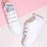 Xajzpa - Fashion Flower Decoration  Women Casual Shoes Convenient Breathable White All-match Round Head Sneakers Woman Shoes