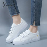 Xajzpa - Fashion Flower Decoration Women Casual Shoes Convenient Breathable White All-Match Round