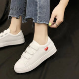 Xajzpa - Fashion Flower Decoration Women Casual Shoes Convenient Breathable White All-Match Round