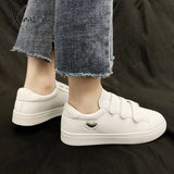 Xajzpa - Fashion Flower Decoration Women Casual Shoes Convenient Breathable White All-Match Round