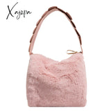 Xajzpa - Fashion Fluffy Plush Handbag Chain Crossbody Bag Casual Versatile Shoulder & Purse Women