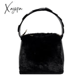 Xajzpa - Fashion Fluffy Plush Handbag Chain Crossbody Bag Casual Versatile Shoulder & Purse Women