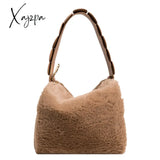 Xajzpa - Fashion Fluffy Plush Handbag Chain Crossbody Bag Casual Versatile Shoulder & Purse Women