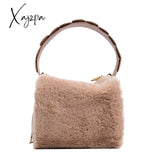 Xajzpa - Fashion Fluffy Plush Handbag Chain Crossbody Bag Casual Versatile Shoulder & Purse Women