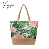 Xajzpa - Fashion Folding Shopping Women Handbag Ladies Casual Tote Bags Flower Printing Canvas Graffiti Shoulder Bag Beach Bolsa Feminina