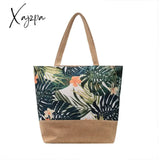 Xajzpa - Fashion Folding Shopping Women Handbag Ladies Casual Tote Bags Flower Printing Canvas