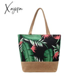 Xajzpa - Fashion Folding Shopping Women Handbag Ladies Casual Tote Bags Flower Printing Canvas