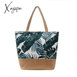 Xajzpa - Fashion Folding Shopping Women Handbag Ladies Casual Tote Bags Flower Printing Canvas