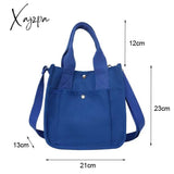 Xajzpa - Fashion Handbag Female Canvas Casual Tote Student Shoulder Bag Solid Color Messenger Bags