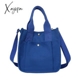 Xajzpa - Fashion Handbag Female Canvas Casual Tote Student Shoulder Bag Solid Color Messenger Bags