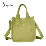 Xajzpa - Fashion Handbag Female Canvas Casual Tote Student Shoulder Bag Solid Color Messenger Bags