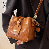 Xajzpa - Fashion High Quality Leather Handbag Women Sling Bag Female Luxury For Free Shipping