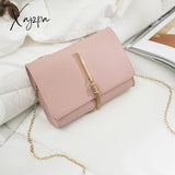 Xajzpa - Fashion Korean Lock Mini Square Bag Women Spring New Embroidered Color Stitching Wild