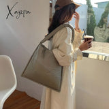 Xajzpa - Fashion Large Capacity Pillow Women Shoulder Bags Padded Lady Handbag Casual Nylon Big