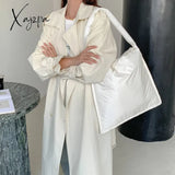 Xajzpa - Fashion Large Capacity Pillow Women Shoulder Bags Padded Lady Handbag Casual Nylon Big