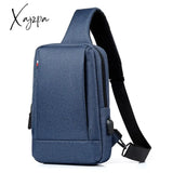 Xajzpa - Fashion Large Chest Bag Men Anti-Theft Shoulder Bags Male Messenger Crossbody For Outdoor