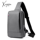 Xajzpa - Fashion Large Chest Bag Men Anti-Theft Shoulder Bags Male Messenger Crossbody For Outdoor