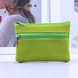 Xajzpa - Fashion Leather Coin Purse Women Small Wallet Change Purses Mini Zipper Money Bags