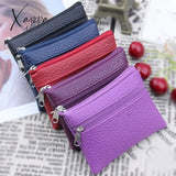 Xajzpa - Fashion Leather Coin Purse Women Small Wallet Change Purses Mini Zipper Money Bags Children's Pocket Wallets Key Holder