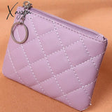 Xajzpa - Fashion Leather Coin Purse Women Small Wallet Change Purses Mini Zipper Money Bags