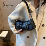 Xajzpa - Fashion Leather Shoulder Armpit Bag For Women Tend Female Simple Small Pocket Design