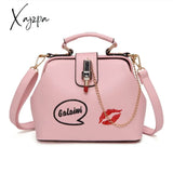 Xajzpa - Fashion Leather Women’s Shoulder Bags Women Casual Wild Retro Lock Embroidery Designer