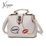 Xajzpa - Fashion Leather Women’s Shoulder Bags Women Casual Wild Retro Lock Embroidery Designer