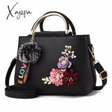 Xajzpa - Fashion Leather Women’s Shoulder Bags Women Casual Wild Retro Lock Embroidery Designer