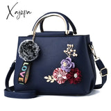 Xajzpa - Fashion Leather Women’s Shoulder Bags Women Casual Wild Retro Lock Embroidery Designer