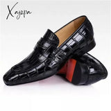 Xajzpa - Fashion Loafers Men Shoes Business Casual Wedding Party Daily Classic Pu Solid Color