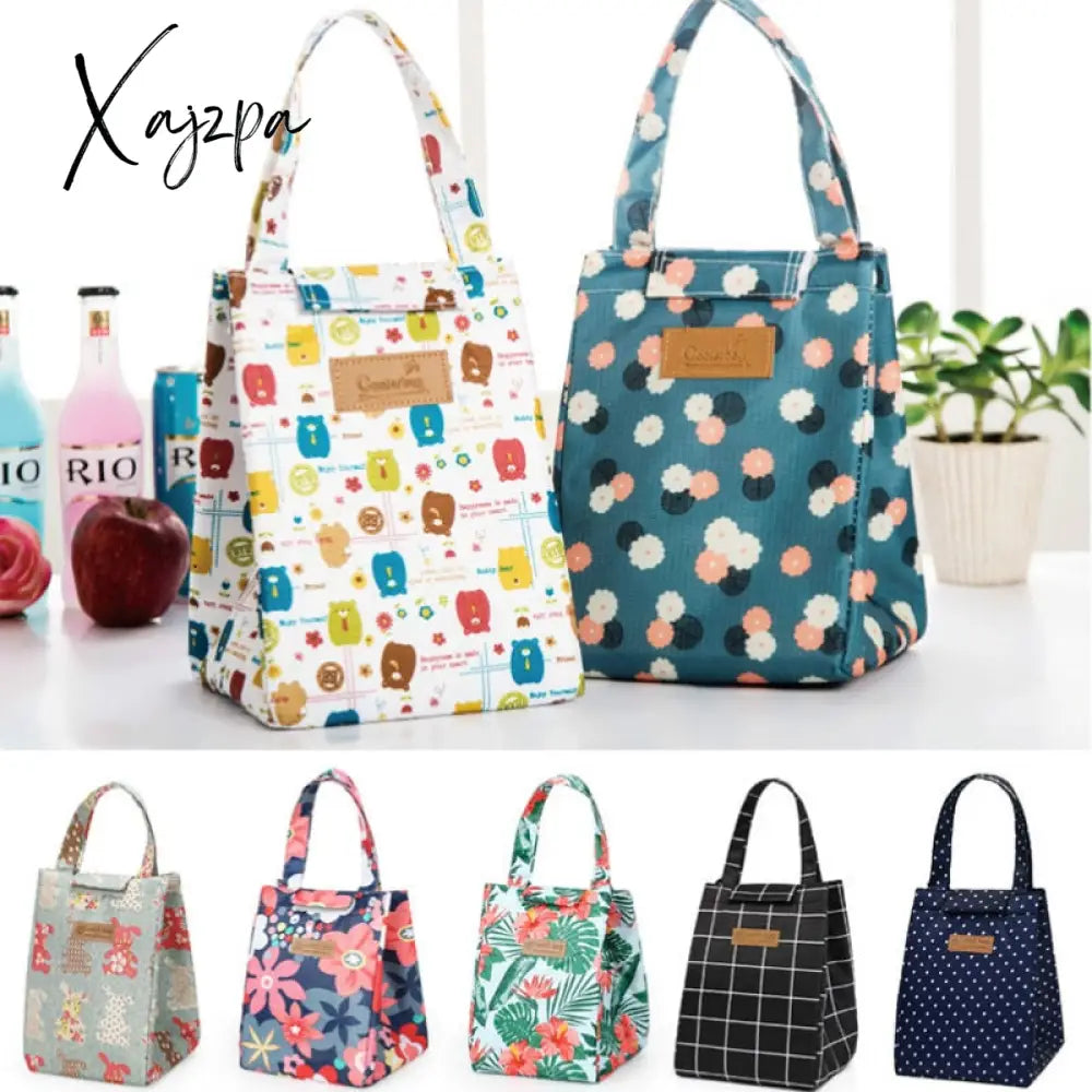 Xajzpa - Fashion Lunch Bag Insulated Thermal Lovely Cat Multicolor Breakfast Box Bags Women