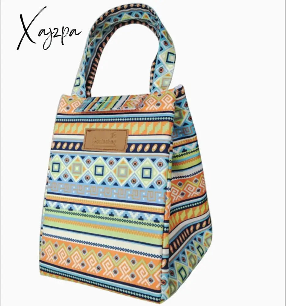 Xajzpa - Fashion Lunch Bag Insulated Thermal Lovely Cat Multicolor Breakfast Box Bags Women