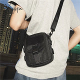 Xajzpa - Fashion Men Messenger Bag Canvas Cell phone Shoulder Bag Small Crossbody Pack Small Travel Waist Pack Casual Chest Pouch Backpak