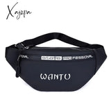 Xajzpa - Fashion Men Pack Teenager Outdoor Sports Running Cycling Waist Bag Male Shoulder Belt