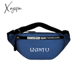 Xajzpa - Fashion Men Pack Teenager Outdoor Sports Running Cycling Waist Bag Male Shoulder Belt