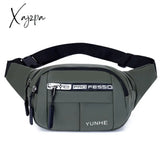 Xajzpa - Fashion Men Pack Teenager Outdoor Sports Running Cycling Waist Bag Male Shoulder Belt