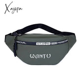 Xajzpa - Fashion Men Pack Teenager Outdoor Sports Running Cycling Waist Bag Male Shoulder Belt