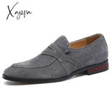 Xajzpa - Fashion Men Pu Leather Shoes Low Heel Fringe Brogue Ankle Outdoor Boots Autumn Classic